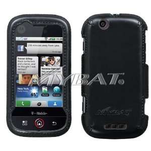 Black Executive Leather Texture Protector Case for T Mobile Motorola 