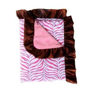  Boutique Collection Zebra Ruffle Blanket