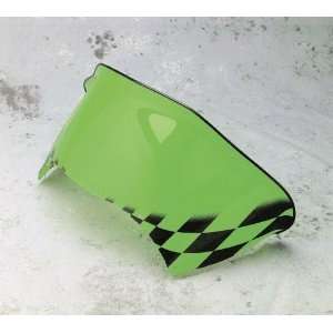 com SNO Stuff Flared Windshield   Low   15in.   Neon Green with Black 