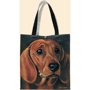  Dachshund Tote Bag   12 x 14 with 5.5 Gusset   Full 