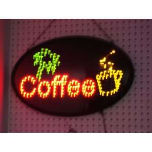 Bright LED Neon Style Coffee Sign  Grocery & Gourmet Food