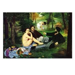    Luncheon On The Grass by douard Manet, 24x18