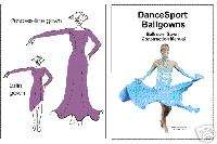 Ballroom dance dancesport ballgown pattern + manual  