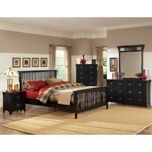  HOME ELEGANCE 675BK 1 CANTON MALONEY COLLECTION QUEEN BED 