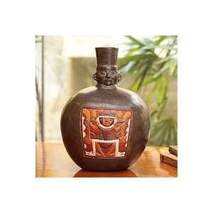  NOVICA Ceramic vase, Chimu Priest