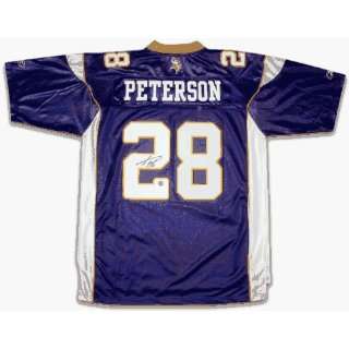 Adrian Peterson Signed Jersey   Reebok Purple Swingman  