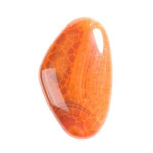  50x30mm Triangle Crackle Fire Agate Cabochon   Package Of 