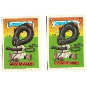   GARBAGE PAIL KIDS Cards 10th SERIES 404 a & b Airy Mary Hissy Missie