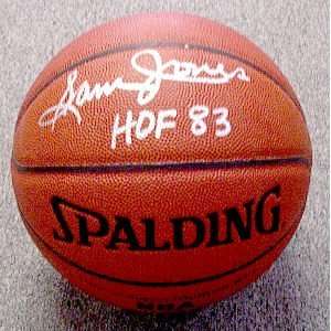  Sam Jones Autographed Basketball