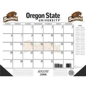 Oregon State Beavers 22x17 Academic Desk Calendar 2006 07  