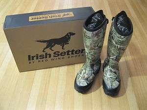 Irish Setter® Mens Rutmaster Rubber Boots   Size 7 E Realtree AP 