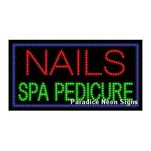  Nails Spa Pedicure LED Sign 17 x 32