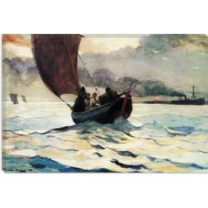  Tynemouth, Returning Fishing Boats 1883 by Winslow Homer 