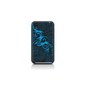  iLuv Silicone Case with Graphics for iPhone 4 Black (Fits 