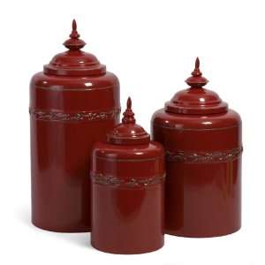  Red Metal Canisters