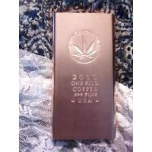  2011 Marijuana Legalize It Kilo .999 Fine Copper Bullion 