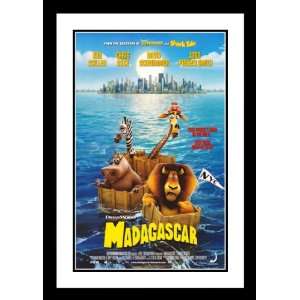  Madagascar Framed and Double Matted 32x45 Movie Poster 