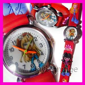 SALE Bratz Roxxi Children GIRLS 3D Wrist Watch Gift RED 076783016996 