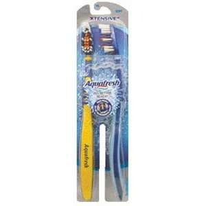 Aquafresh Xtensive Toothbrush Twin Pack, Soft Bristle, Multi Color   2 