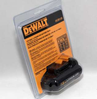 New Genuine DeWALT DCB120 Lithium Ion 12V MAX Battery Pack Li Ion 