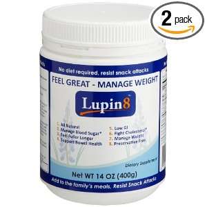Australis Foods Lupin8 Weight Management, 14 Ounce Tubs (Pack of 2 