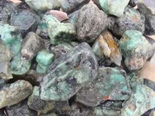 Emeralds   Rough Rock   With Gift Bag   Full 1/2 LB  