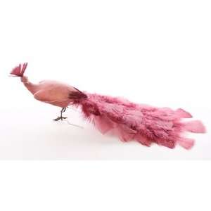   Tail Feathered Peacock Artificial Bird 16 Inch Long (Beak to Tail