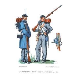  Seventh Regiment, New York State Militia, 1861   Poster 
