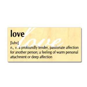 Love Definition   Window Bumper Sticker
