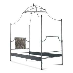   French Country Rustic Metal Old World Canopy Bed  Twin