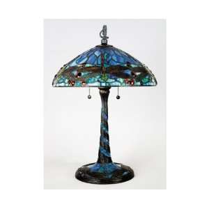  Tiffany Lamps Summer Wings Blue Table Lamp