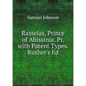  Rasselas, Prince of Abissinia. Pr. with Patent Types 