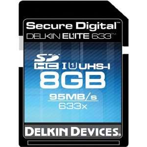  Delkin Devices 8GB Elite Class 10 SDHC 633 UHS I Memory 