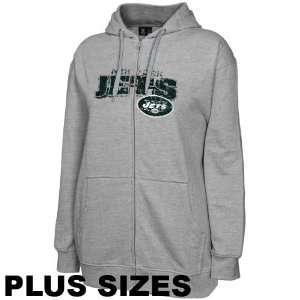  New York Jets Ladies Ash Football Classic III Plus Sizes 