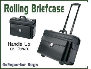 ROLLING BRIEFCASE * EQUIPMENT CASE OFFICE ON WHEELS *  