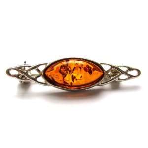   Amber Sterling Silver Small Celtic Pin Ian and Valeri Co. Jewelry