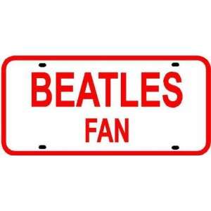  BEATLES FAN LICENSE PLATE sign music classic