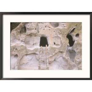  Cliff Dwellings, Bandelier, New Mexico, USA Framed 
