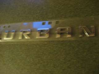 NEW Chrome Chevrolet Chevy Suburban Emblem Decal OEM Adhesive Backing 