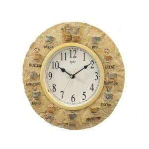  Vintage Tuscan Coffee Clock Multicolor[CH0012]