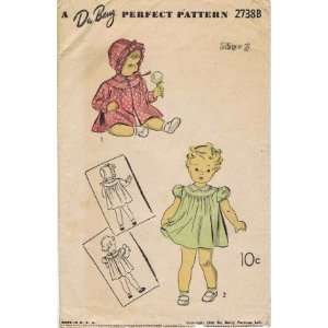  Du Barry 2738B Sewing Pattern Infants Toddlers Dress Coat 