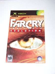 FarCry Instincts Evolution Xbox Manual Only No Game  