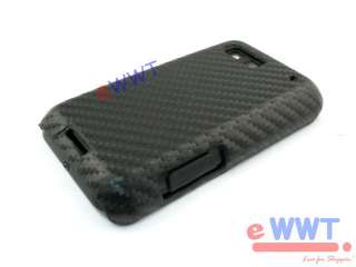 for Motorola MB525 Defy * HQ Graphite Carbon Fiber Skin Hard Cover 