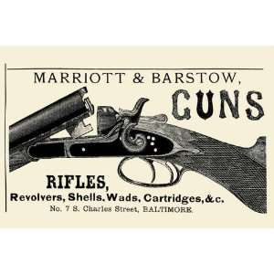   Marriott & Barstow Guns 28x42 Giclee on Canvas