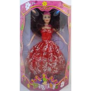  Fashion Doll   Dignity Red & Silver Dress Toys & Games