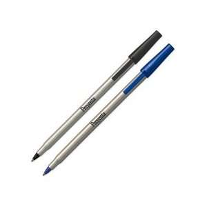  Stick Pen, Medium, Silver Barrel, Black Ink   Sold as 1 DZ   Pens 