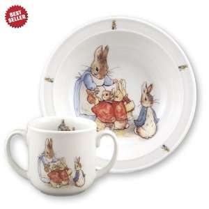  Beatrix Potter Toddler Mug and Bowl Set   2 in Stock