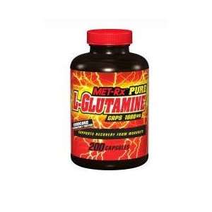 MET Rx L Glutamine, 100 Capsules, 500mg, L Glutamine 