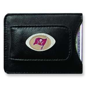  NFL Tampa Bay Buccaneers Leather Money Clip & Card Holder 