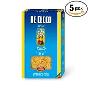 De Cecco Rotelle, 16 Ounce Boxes (Pack of 5)  Grocery 